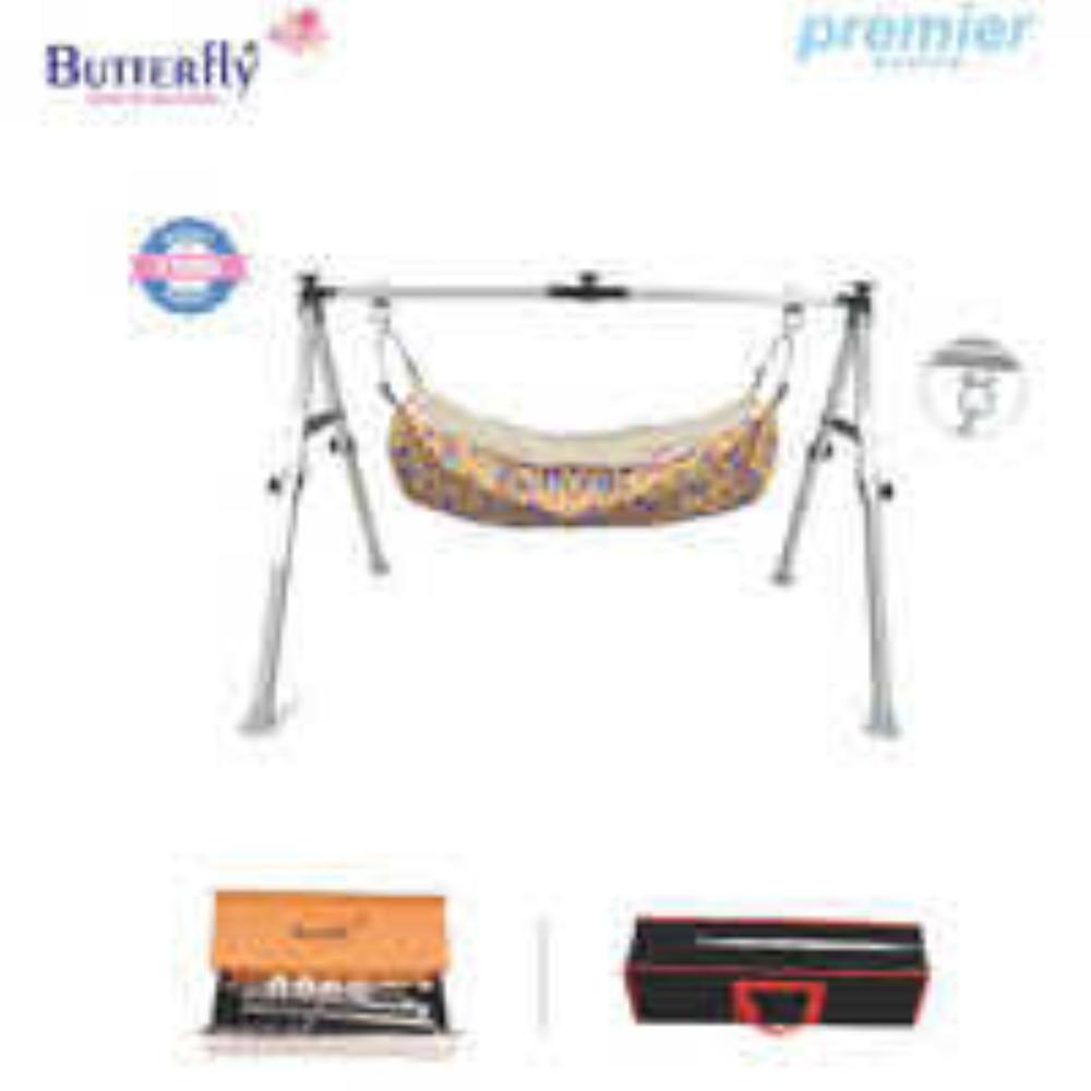 NRI Sqr SS Square Folding Baby Cradles 