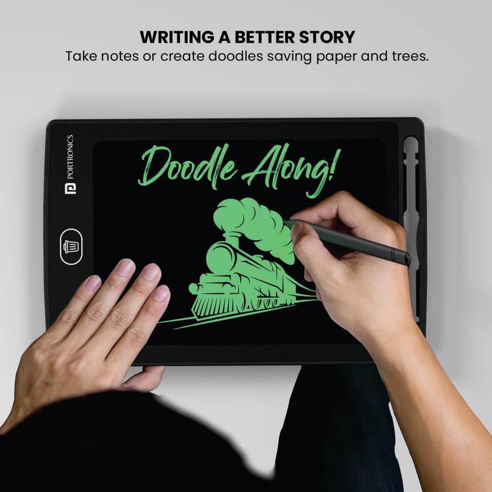 Portronics Ruffpad 8.5E Re-Writable LCD Writing Pad with Screen 21.5cm (8.5-inch) for