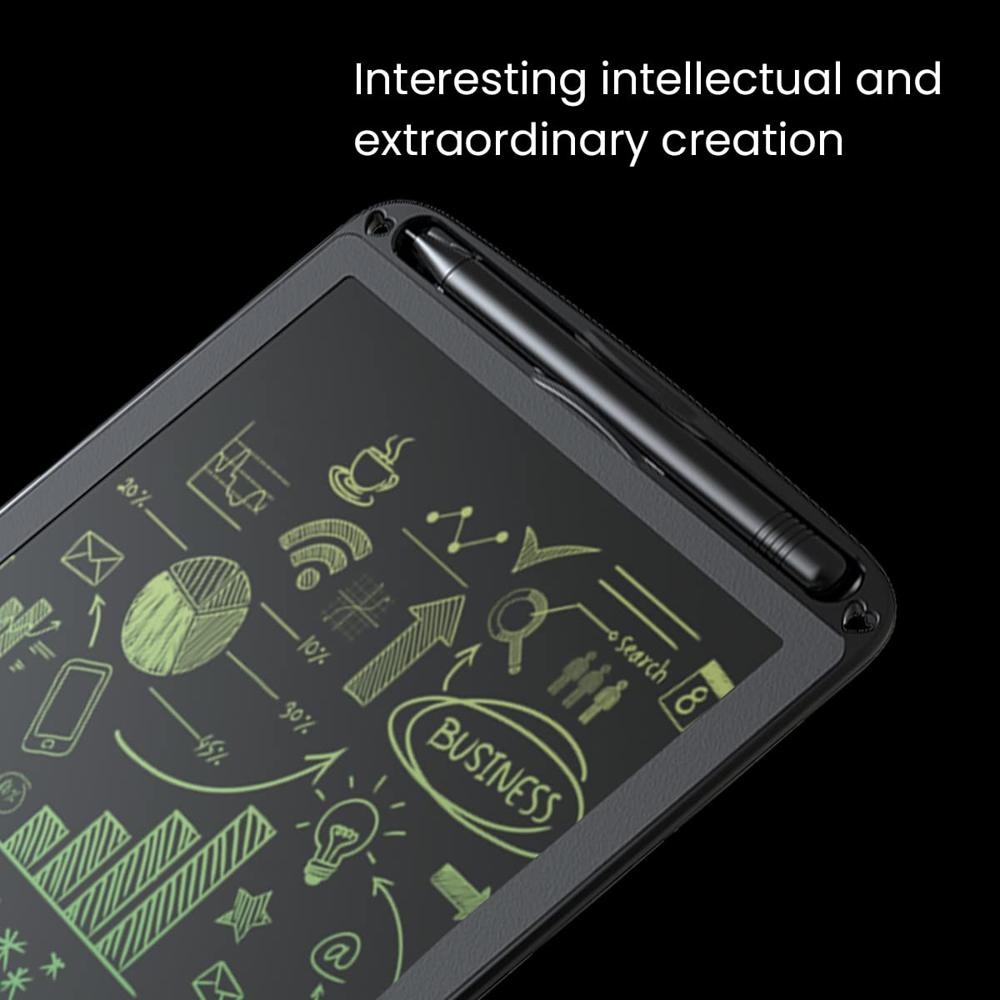 Portronics Ruffpad 12M | 12-Inch Re-Writable Multicolor LCD Writing Pad with One-Tap Erase