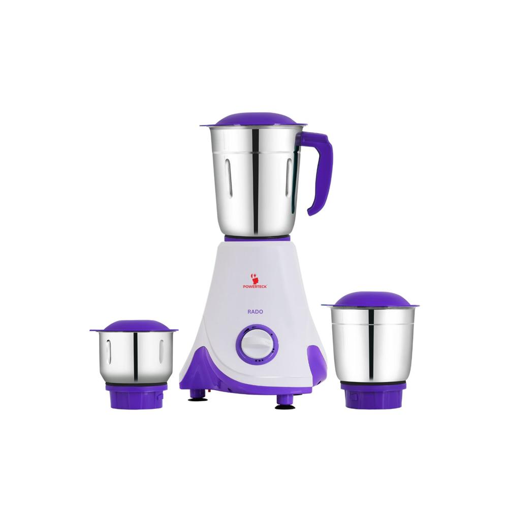 Purple And Silver 500 Watts Mixer Grinder