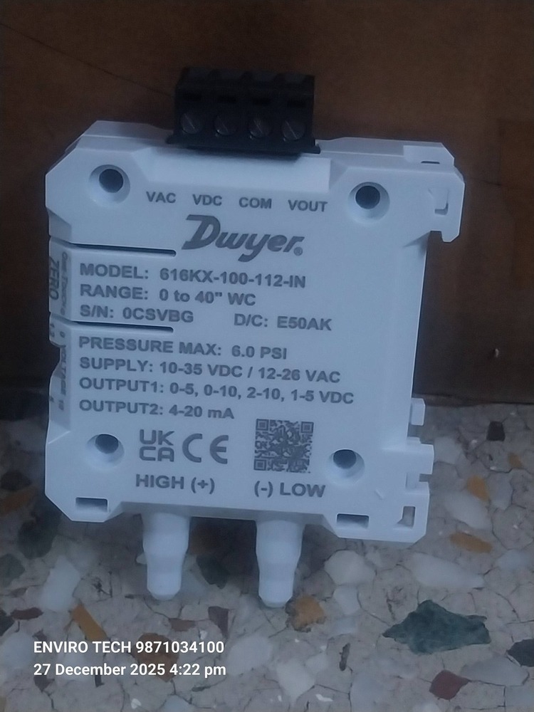 Dwyer Instruments 616KX-200-105-IN Differential Pressure Transmitter