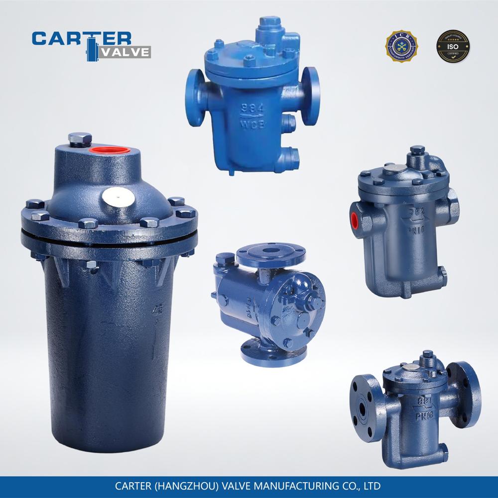 Steam Trap Free Float Trap Inverted Bucket Trap Thermostatic Trap Bellows Trap Ggg40 Flanged FF Worm Gear Inverted Bucket Steam API JIS Steam Trap Valve