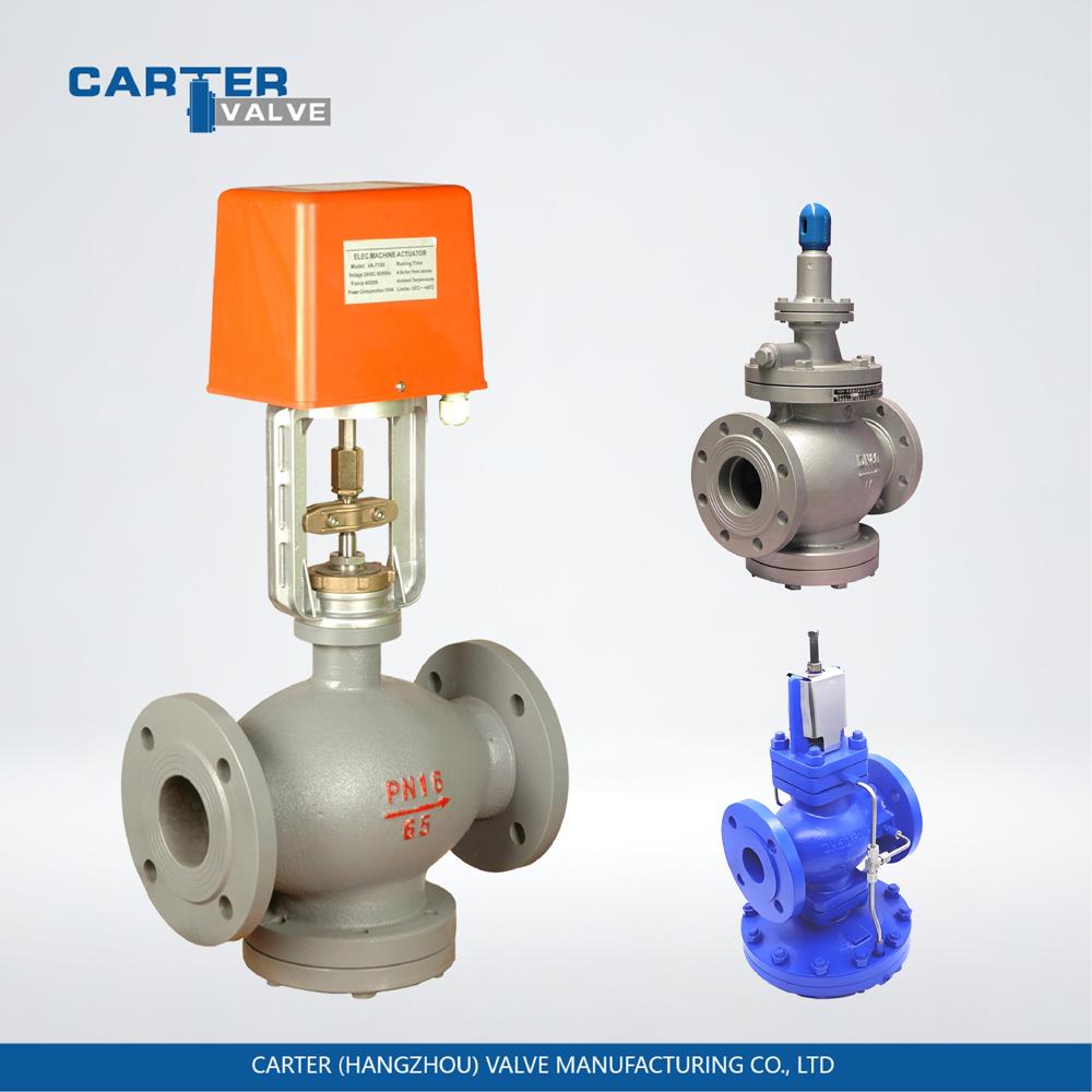Pressure Reducing Valve / Pressure Regulator Valve, Cast Steel, Flanged, Self Operated, Spring Diaphragm Structure, Steam/water, Api Standard - Application: Fluid Systems