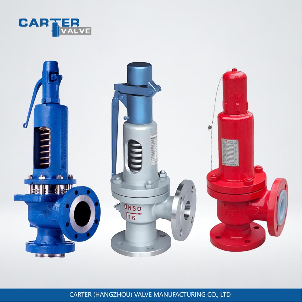 Safety Valve / Pressure Relief Valve, Cast Steel, Flanged, Automatic, Spring Loaded Structure, Steam/gas/oil, Api 526 Standard - Material: Wcb Carbon Steel