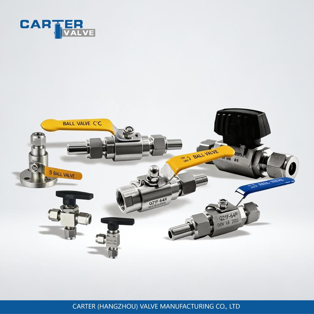 Needle Valve / Mini Needle Valve, Brass, Compression End, Manual Knob Operated, Compact Structure, Hydraulic/Pneumatic System, DIN Standard