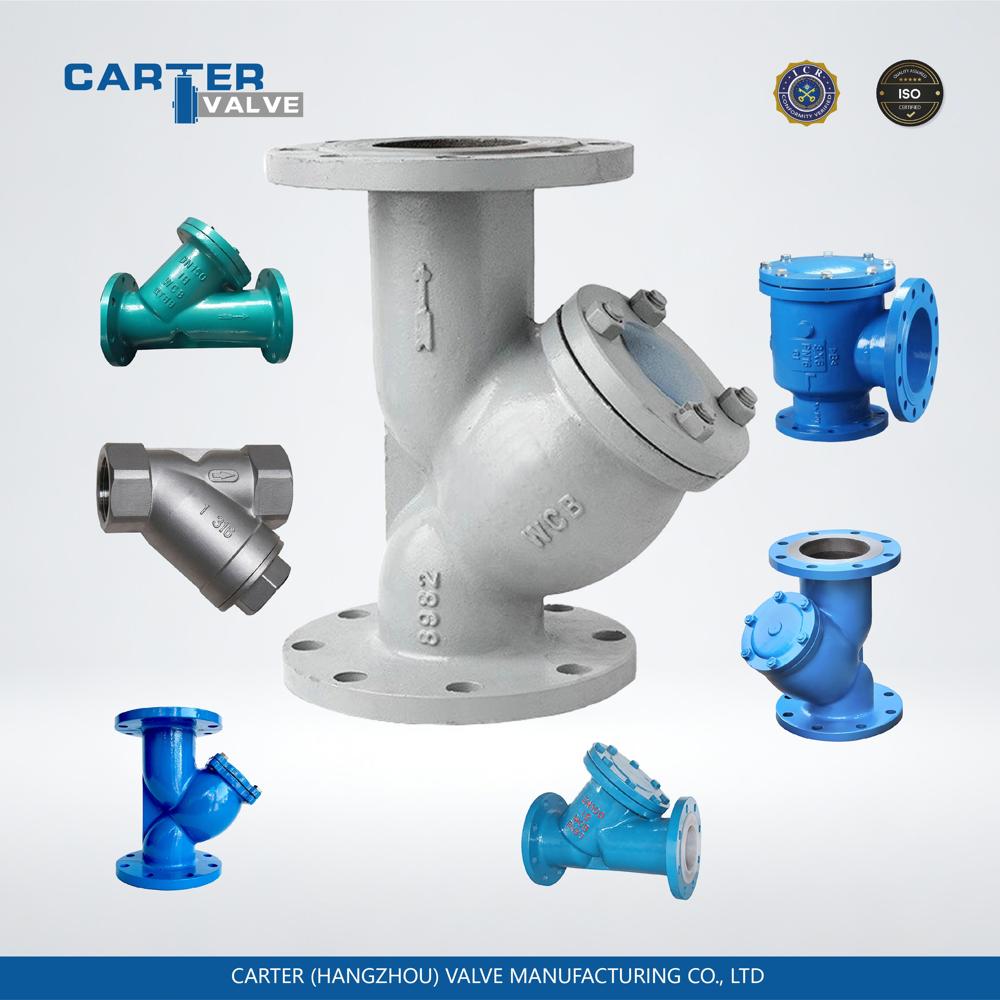 Strainer,Filter,Pipeline Filter,Industrial Pipe Strainer,Y-Type,Basket-Type,T-Type,Fluid Liquid Gas Water Oil Steam,Ductile Iron,Carbon Steel Cast Steel Wcb