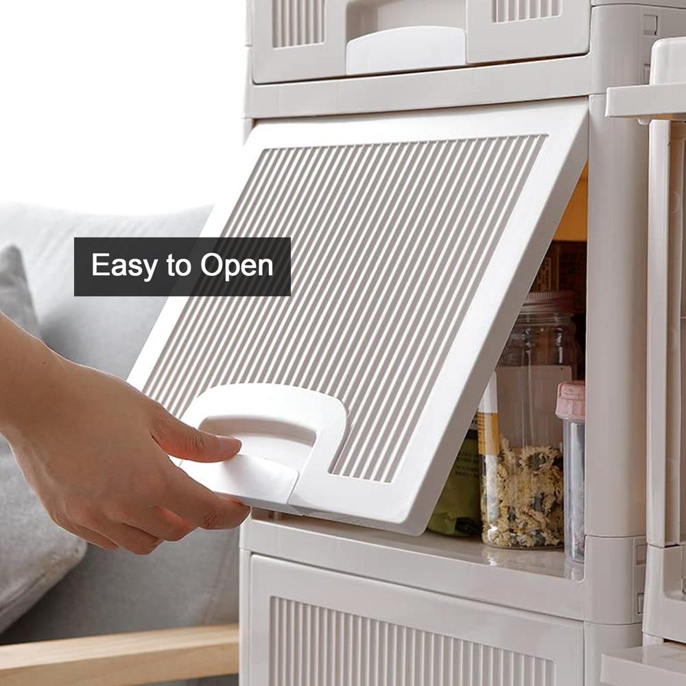 Multipurpose Wardrobe Storage Drawers (2 Layer) - Material: Plastic