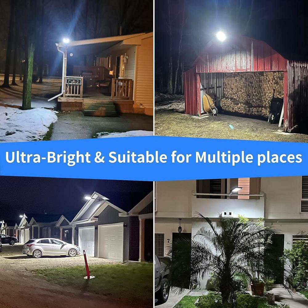 High-powered Solar Led Street Light With Motion Sensor & Remote Control - Color: Mix
