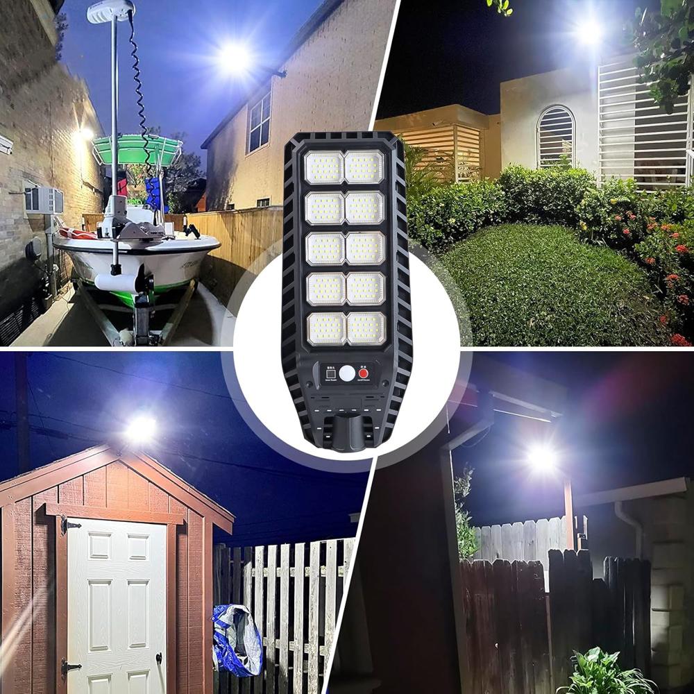 High-powered Solar Led Street Light With Motion Sensor & Remote Control - Color: Mix
