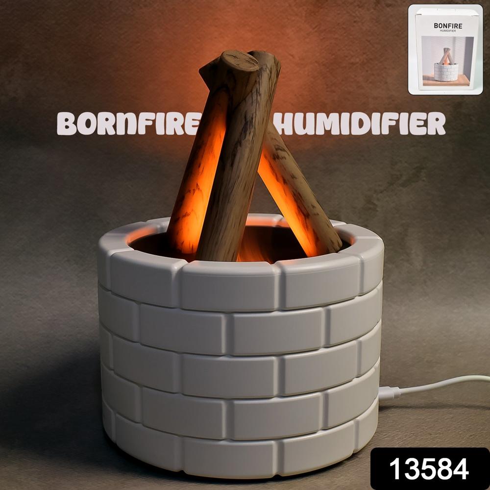 Bonfire Shaped Diffuser Essential Oil Diffuser Multi Function Flame Oil (1 Pc) - Color: Mix