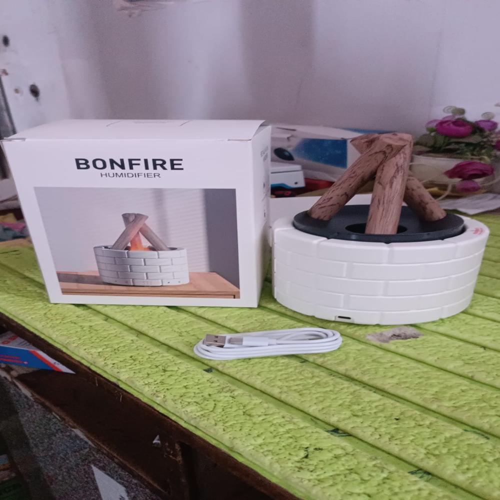 Bonfire Shaped Diffuser Essential Oil Diffuser Multi Function Flame Oil (1 Pc) - Color: Mix