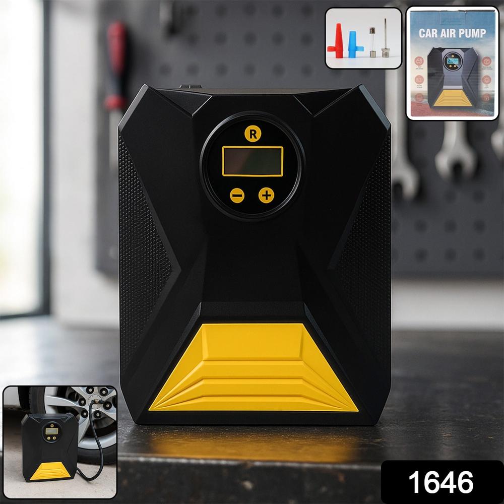 Mini Digital Portable Car Tyre Air Compressor - (1 Pc) - Weight: 518 Grams (G)