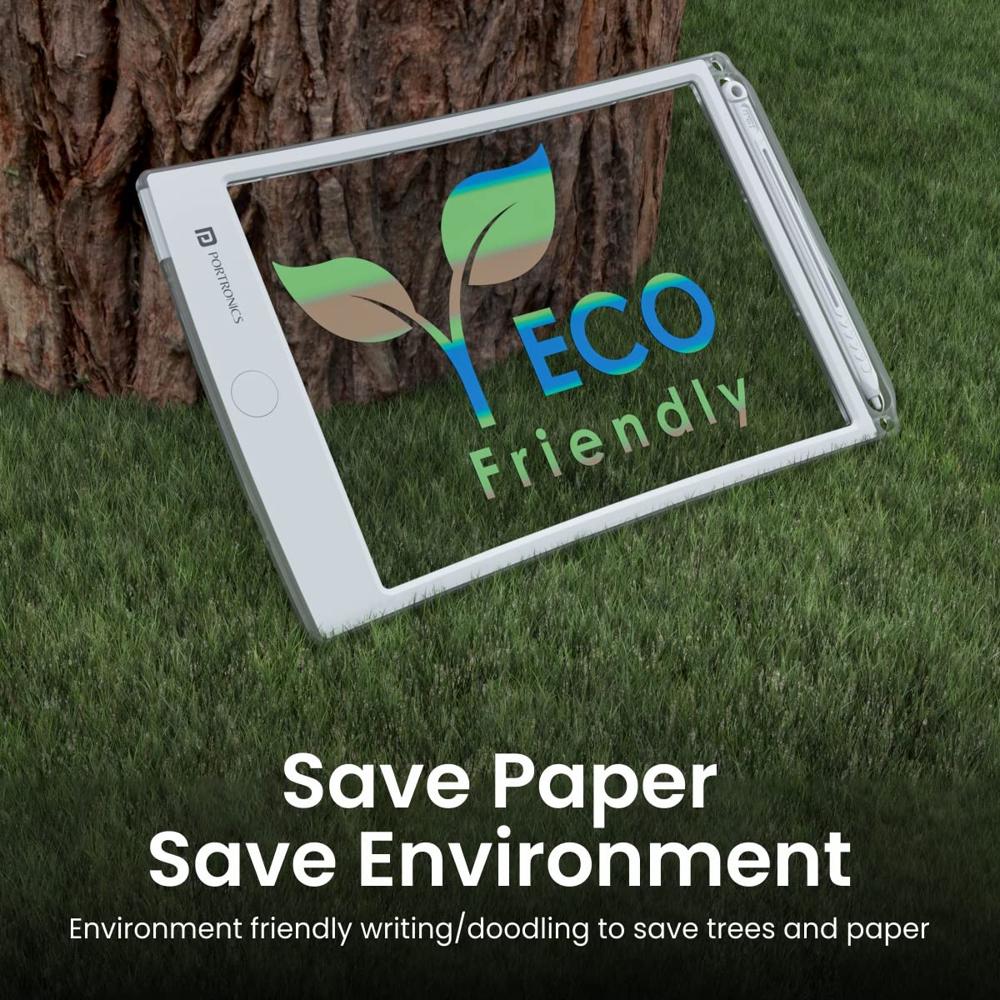 Portronics Ruffpad One Transparent Multicolor LCD Writing Pad with 8.5 inch Writing