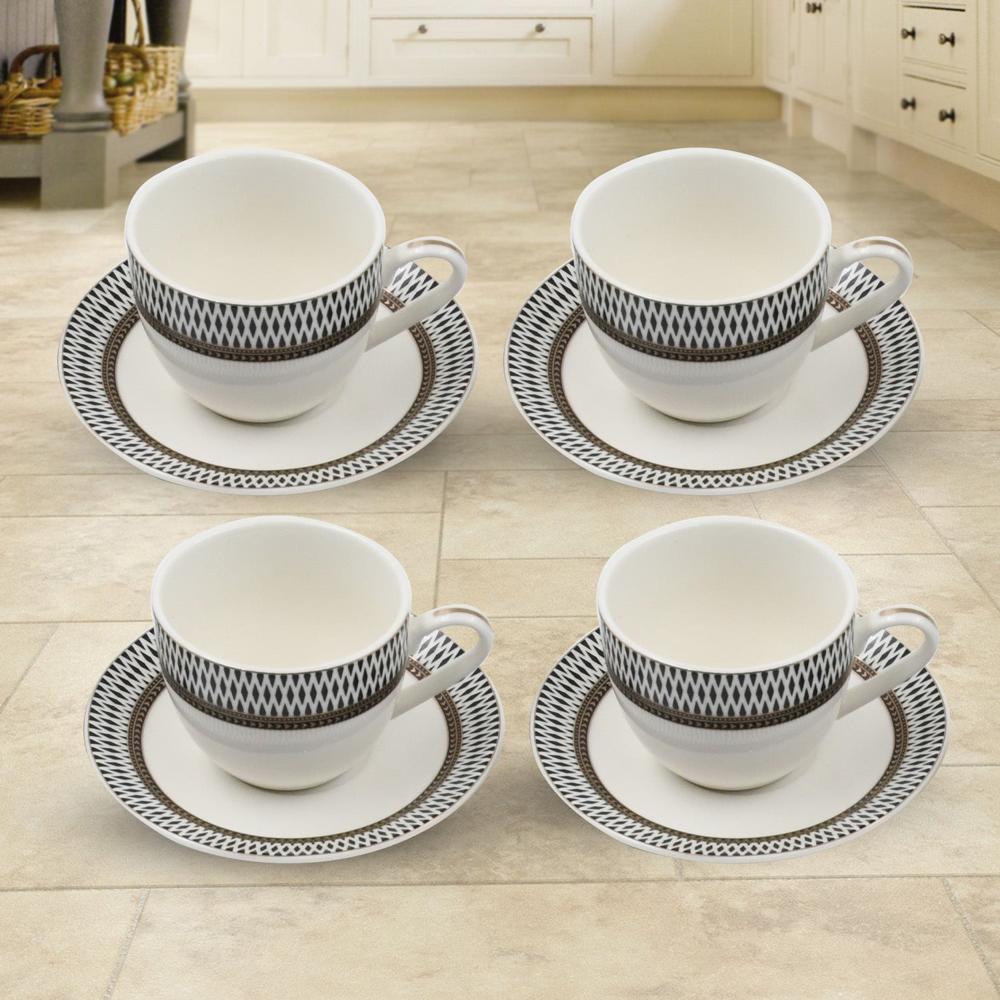 Ceramic Tea / Cups And Saucer / Rakabi Set Of 12 Pcs - Product Type: Home & Kitchen