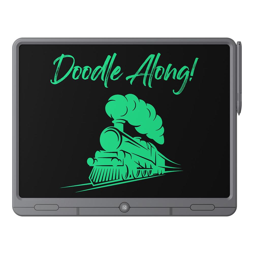 Portronics Ruffpad 21 Lcd Writing Pad With 21 Inches Large Screen - Color: Grey