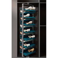 Luxury Living Studio Wardrobe Fixtures - Rotating Shoe Hanger - Color: White