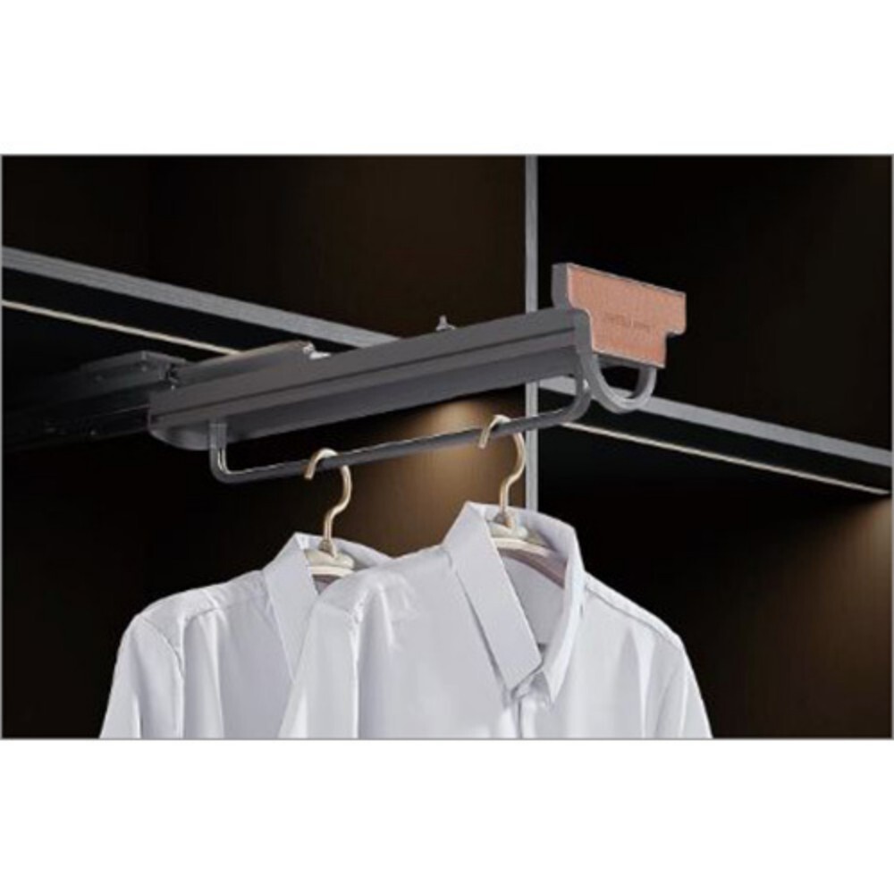 Luxury Living Studio Wardrobe Fixtures - Pull Out Hanger Rack - Assembly: Carpenter Assembly