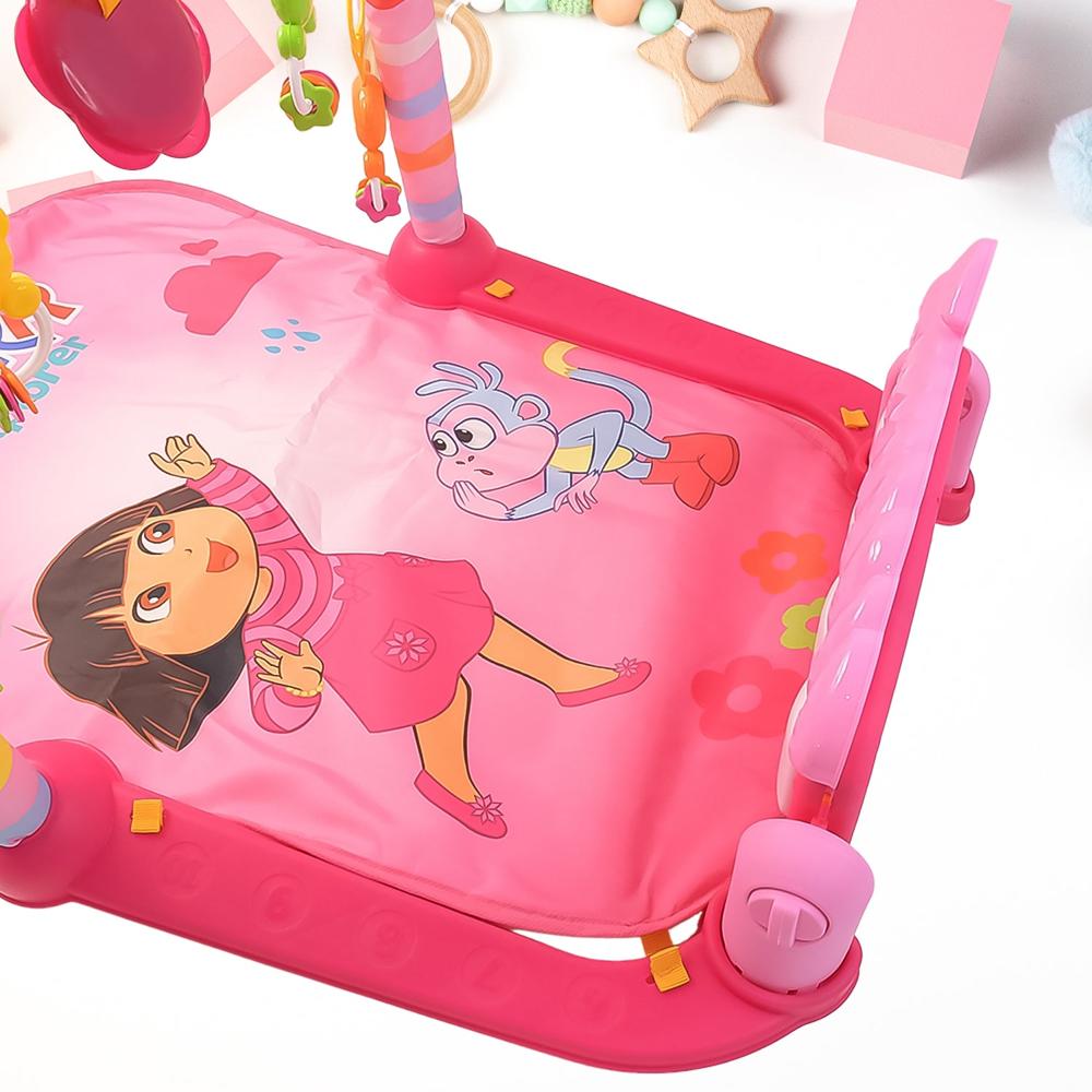 2In1 Baby Kick And Play Piano Gym Mat & Fitness Rack (1 Set) - Color: Mix