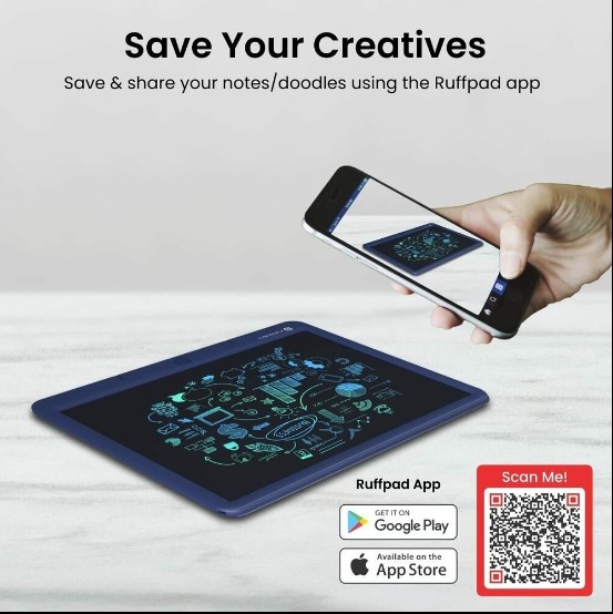 Portronics Ruffpad 15M 15Inch (38.1cm) Re-Writable Multicolor