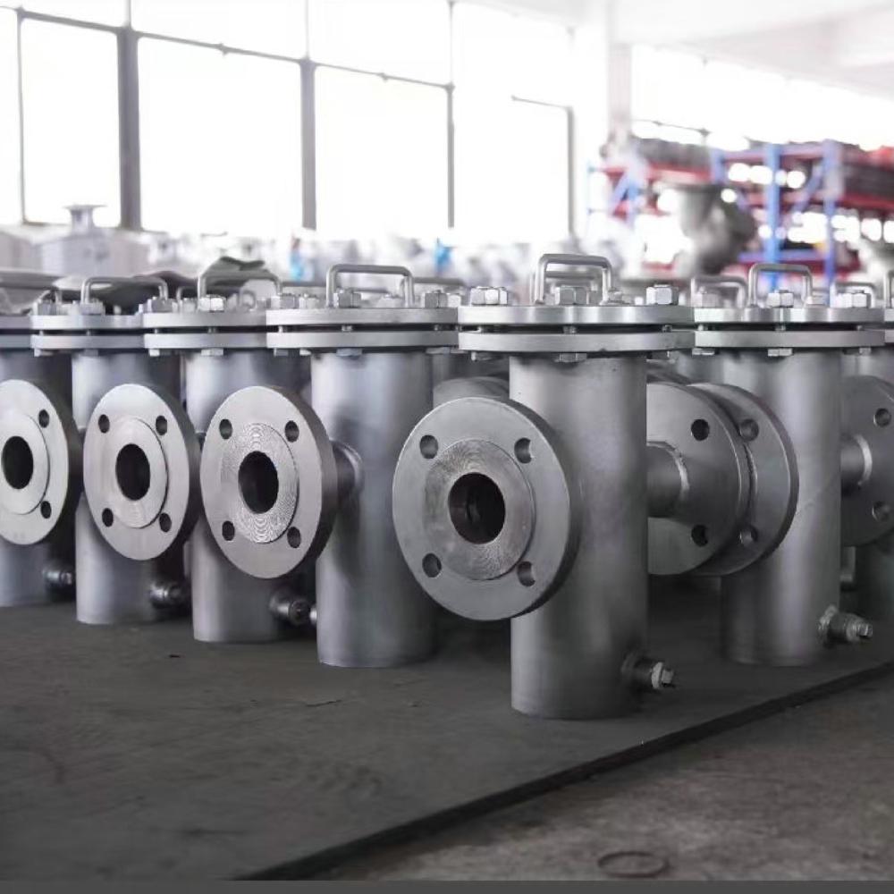 Industrial Pipeline Strainer,Basket-Type,304 Stainless Steel CF8,RF Flanged,ANSI/API Standard,Easy to Clean Filter for Food,Beverage and Pharmaceutical Industry