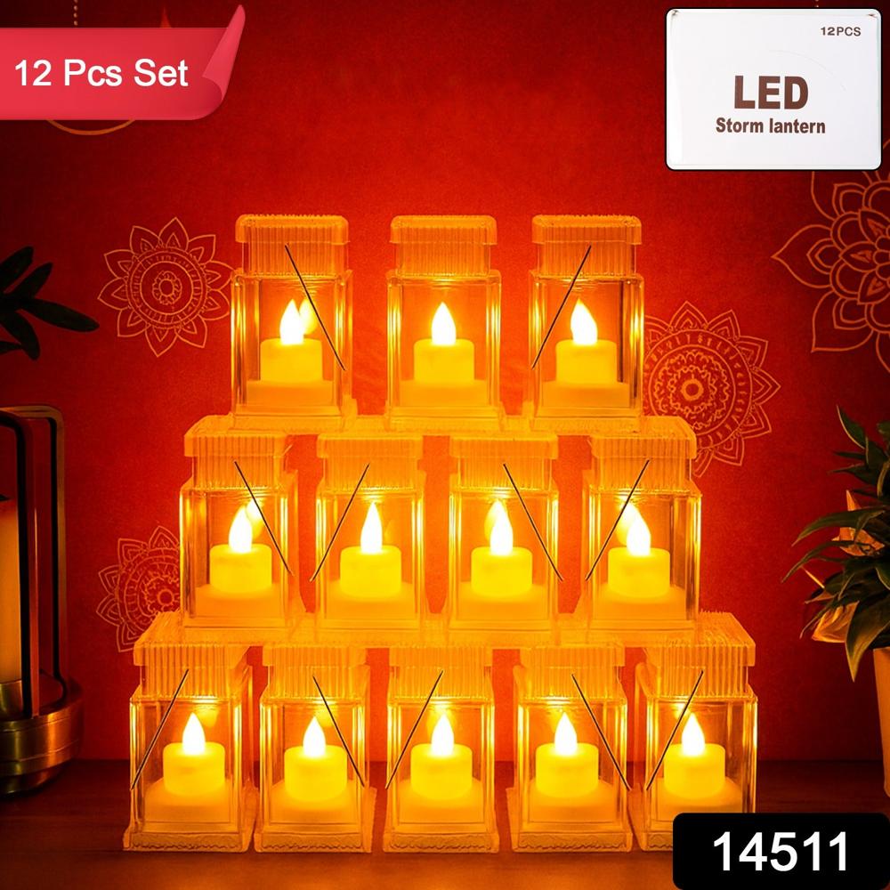 LED Storm Lantern Decorative Light (1 Pc)