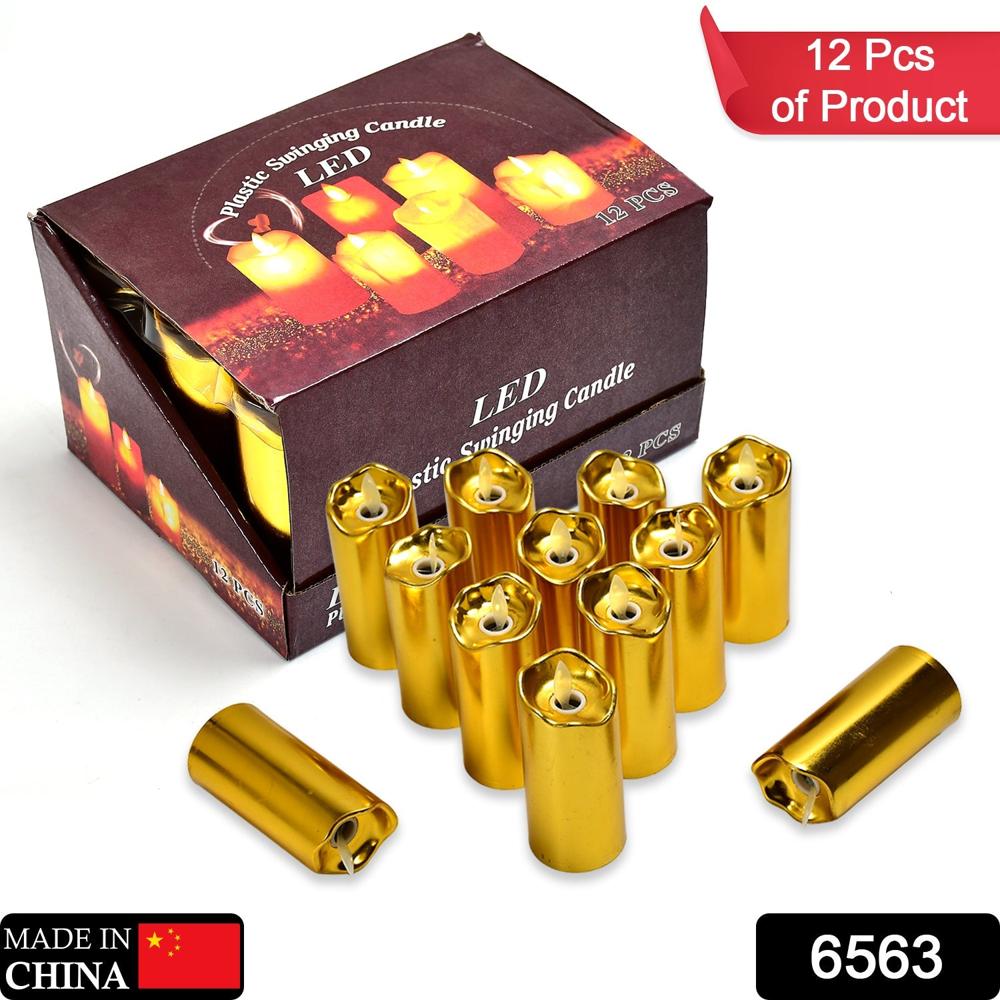 Big Swinging Candle 12pcs For Wedding Decoration And Birthday Party, Diwali - Product Type: Home Improvement