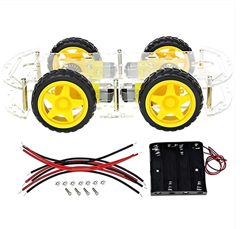 DIY 4-Wheel Smart Car Chassis Kit 