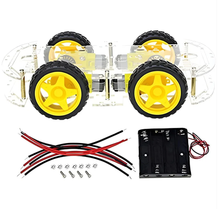 DIY 4-Wheel Smart Car Chassis Kit 