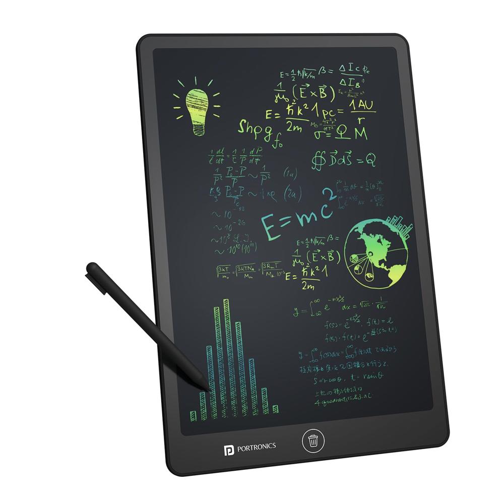 Portronics RuffPad 16 Lite, 16-Inch Multicolour LCD Writing Pad with Pressure-Sensitive Screen,