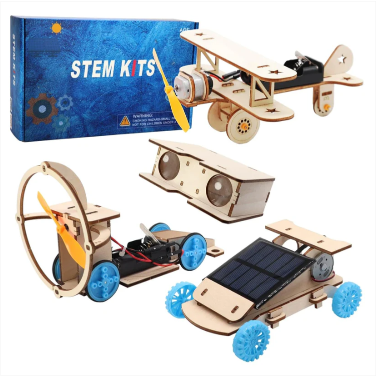 DIY 4 in 1 Wooden Science Experiment Model Kit