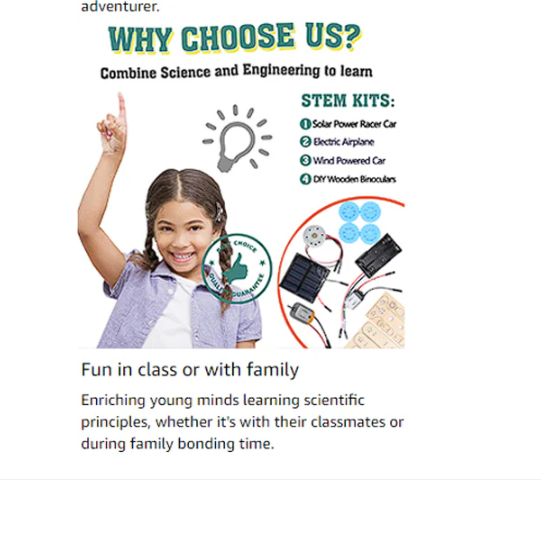 DIY 4 in 1 Wooden Science Experiment Model Kit