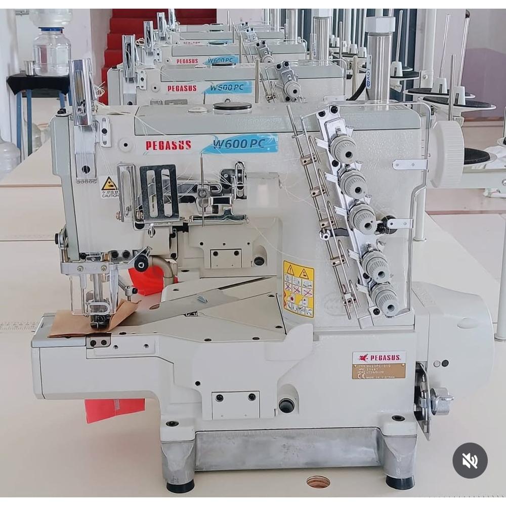 Pegasus W-600PC Cylinder Bed Flat Lock Sewing Machine