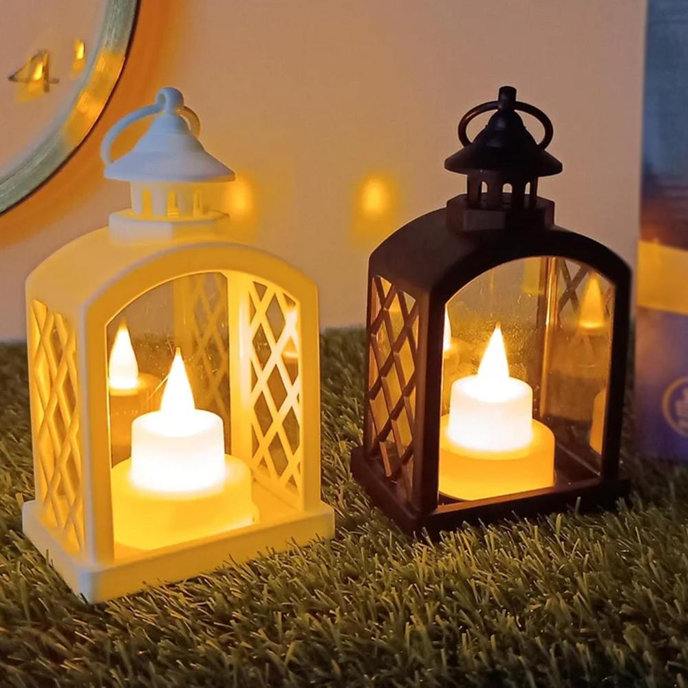 Smokeless Led Light Lantern Lamp, Diwali (24 Pcs Set) - Color: Mix