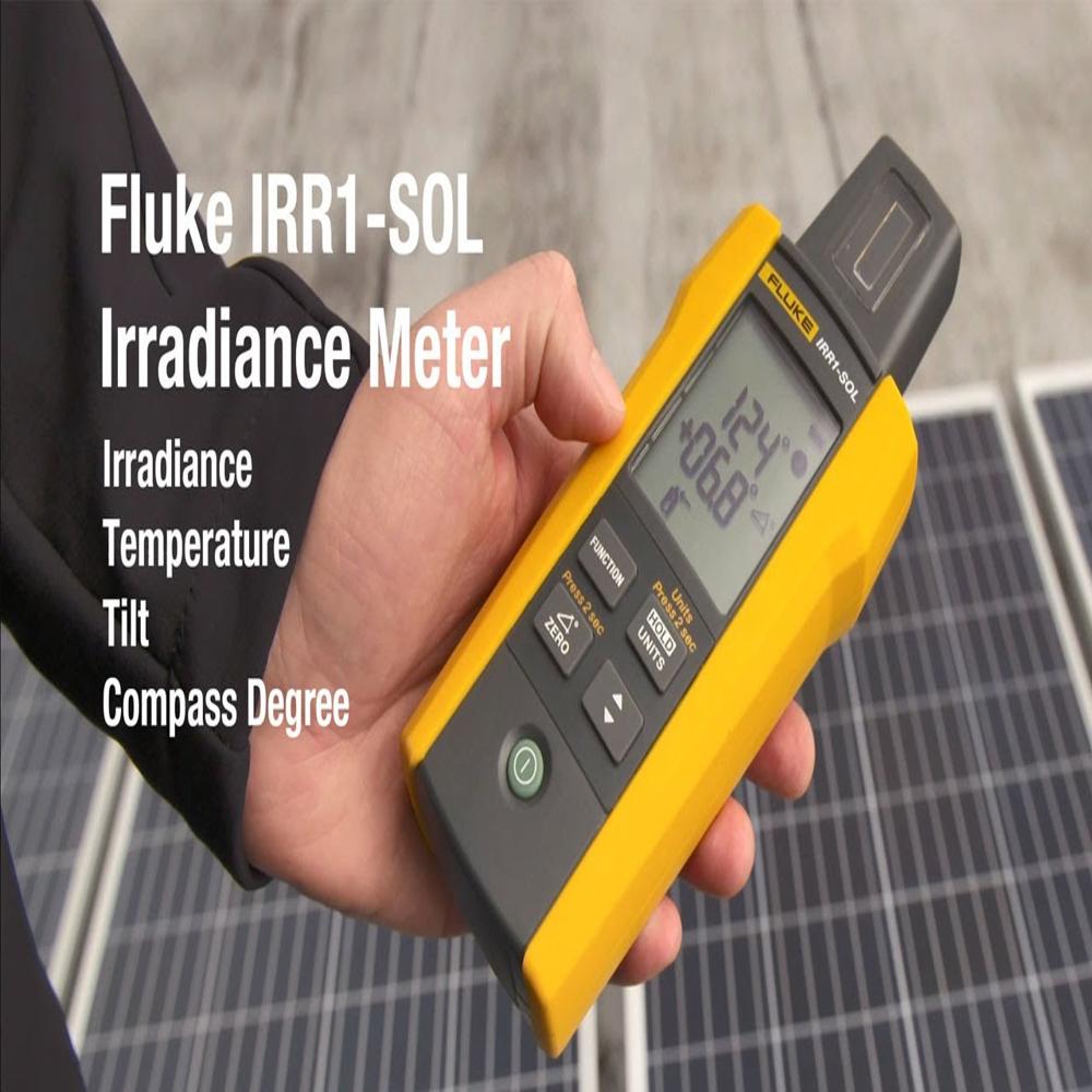 Fluke Flk-irr1-sol Solar Irradiance Meter - 174mm Handheld, 0-1400 W/m2, Bluetooth Le, 99-record Data Logging, Ip40