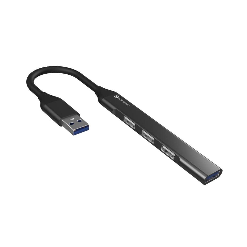 Portronics Mport 31 USB Hub (4-in-1), Multiport Adapter