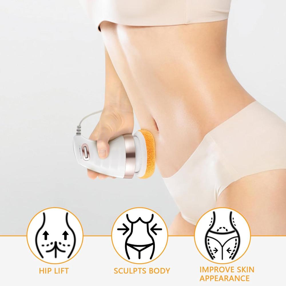 Body Sculpting Massager With 3 Pads Adjustable Speed Handheld Body Massager - Color: Mix