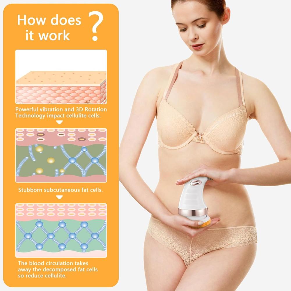 Body Sculpting Massager with 3 Pads Adjustable Speed Handheld Body Massager