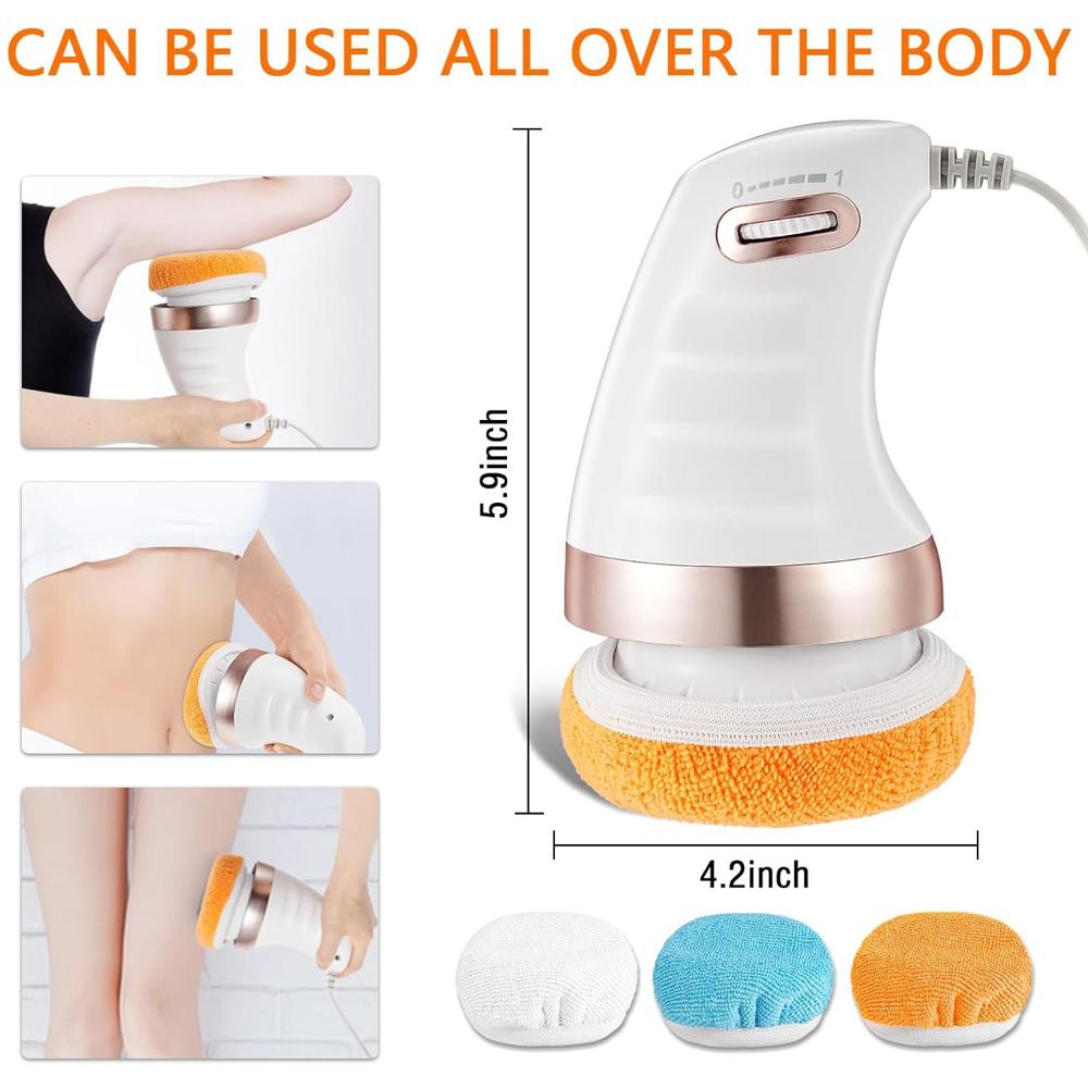 Body Sculpting Massager with 3 Pads Adjustable Speed Handheld Body Massager