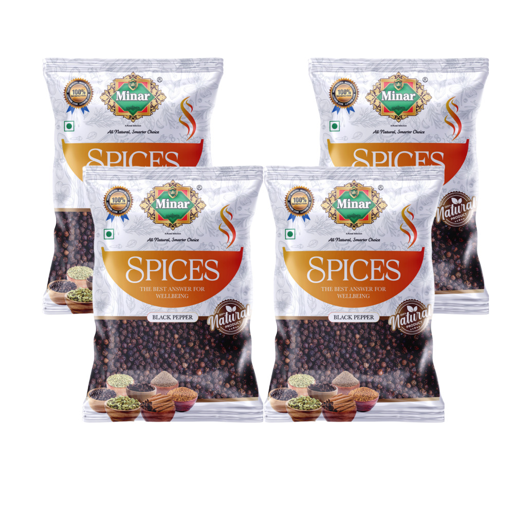 MINAR Natural Black Pepper Pack of 4
