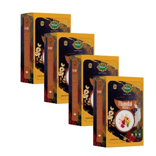 100g MINAR Natural Thandai Masala Powder Pack of 4