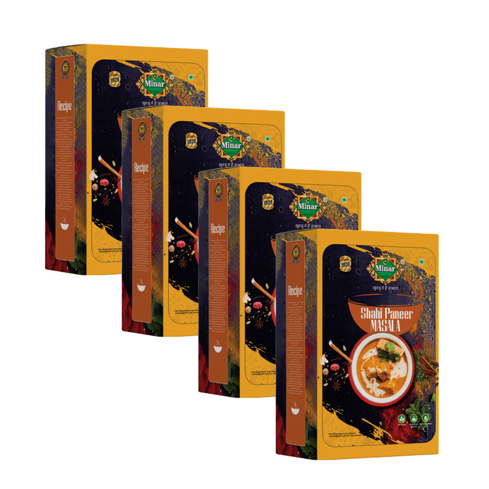 100g MINAR Natural Shahi Paneer Masala Powder Pack of 4