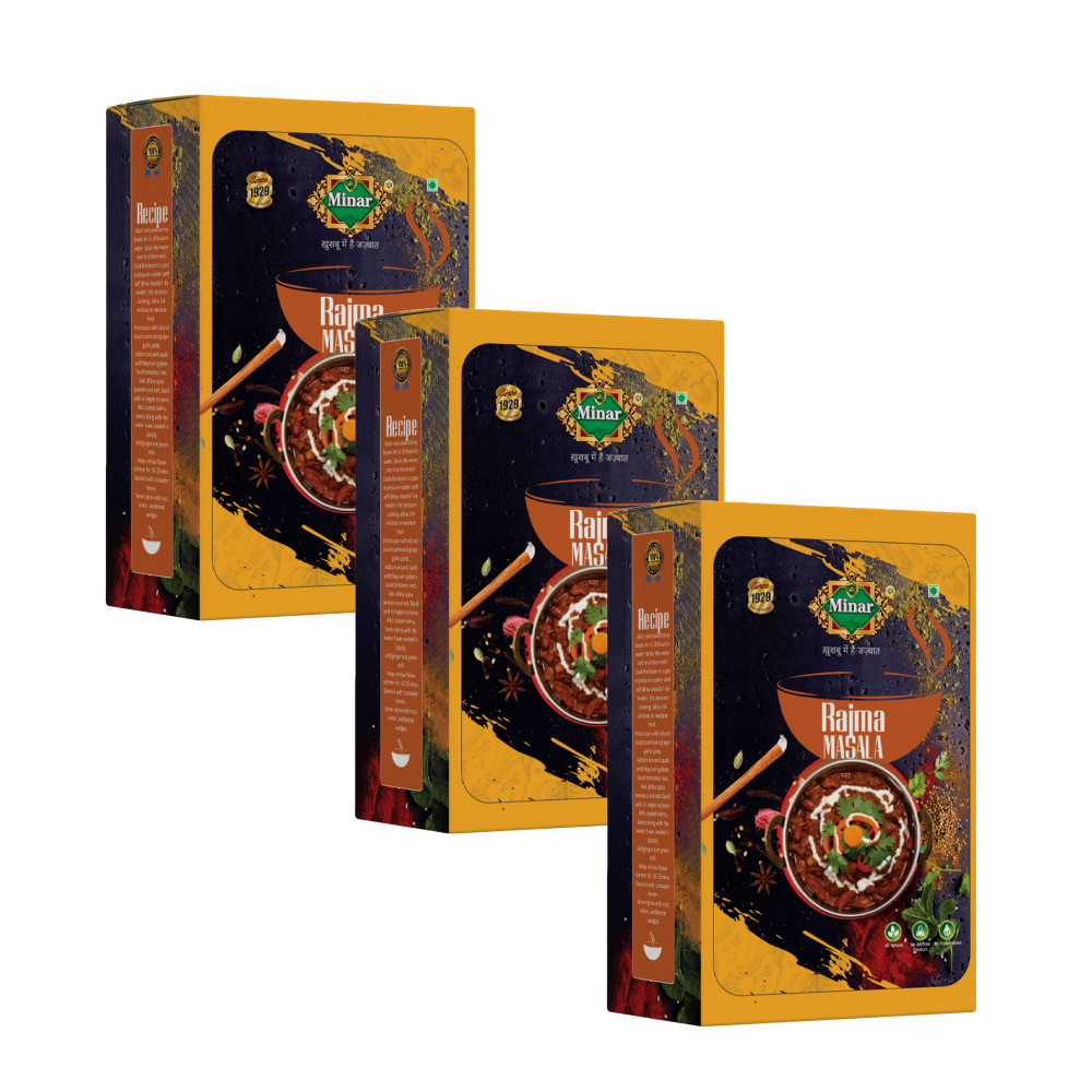 100g MINAR Natural Rajma Masala Powder Pack of 3