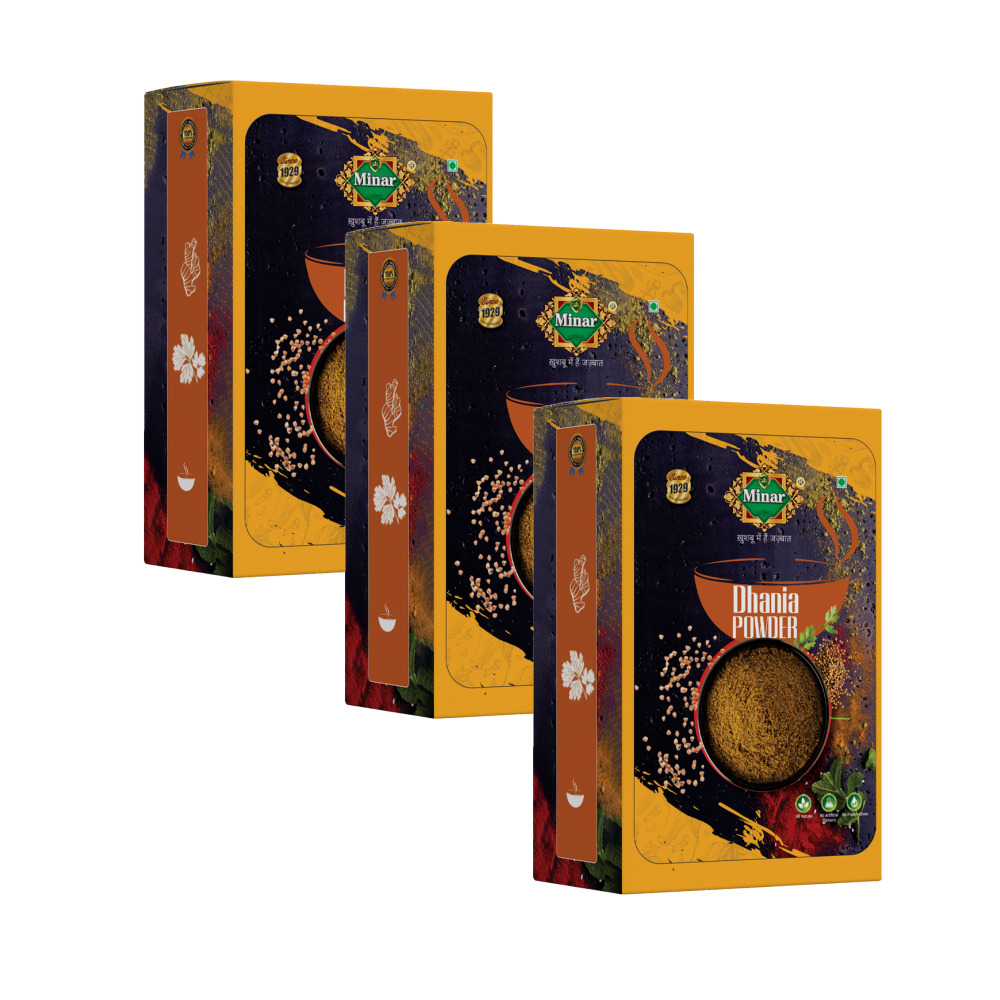 100g MINAR Natural Coriander Powder Pack of 3