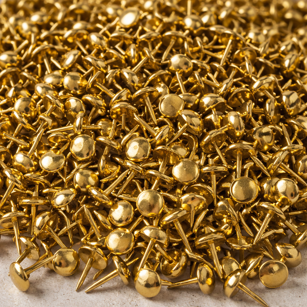 Binari Brass Push Pins for Cork Board and Bulletin Board, 800 Pieces