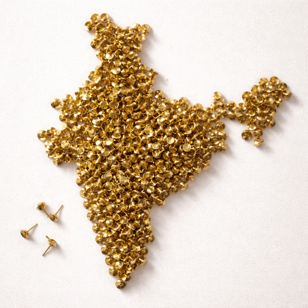 Binari Brass Push Pins for Cork Board and Bulletin Board, 800 Pieces