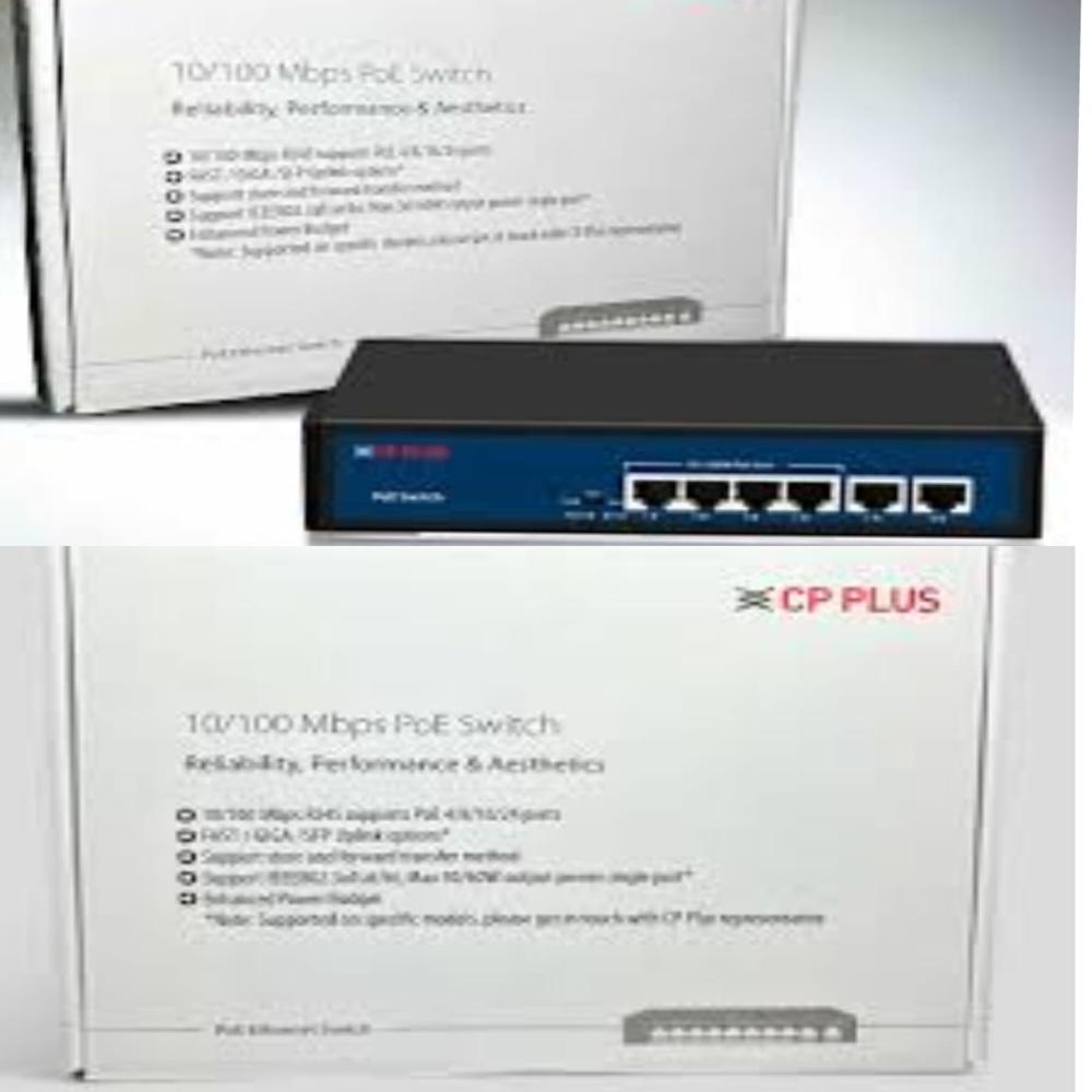 Cp Plus 4 Port Poe Switches Cp-Dnw-Hpu4H2-48-V2 - Application: Indoor