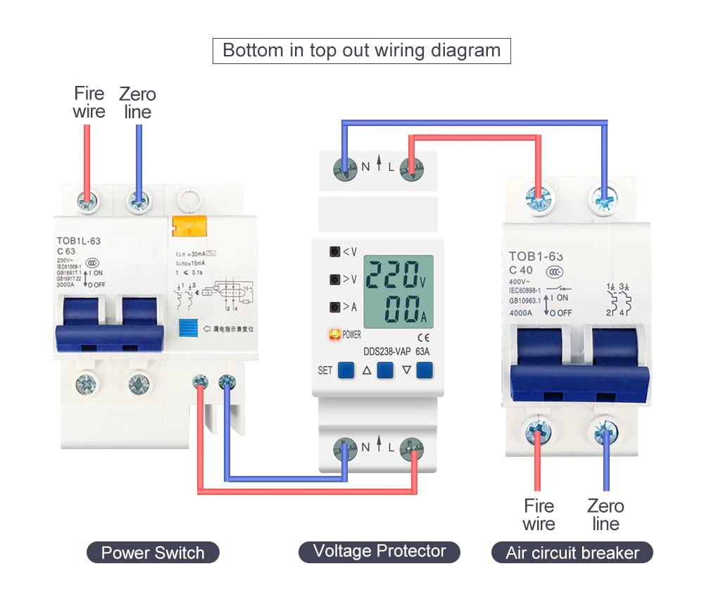 Real Instruments Voltage Protection Energy Meter, DDS238-VAP