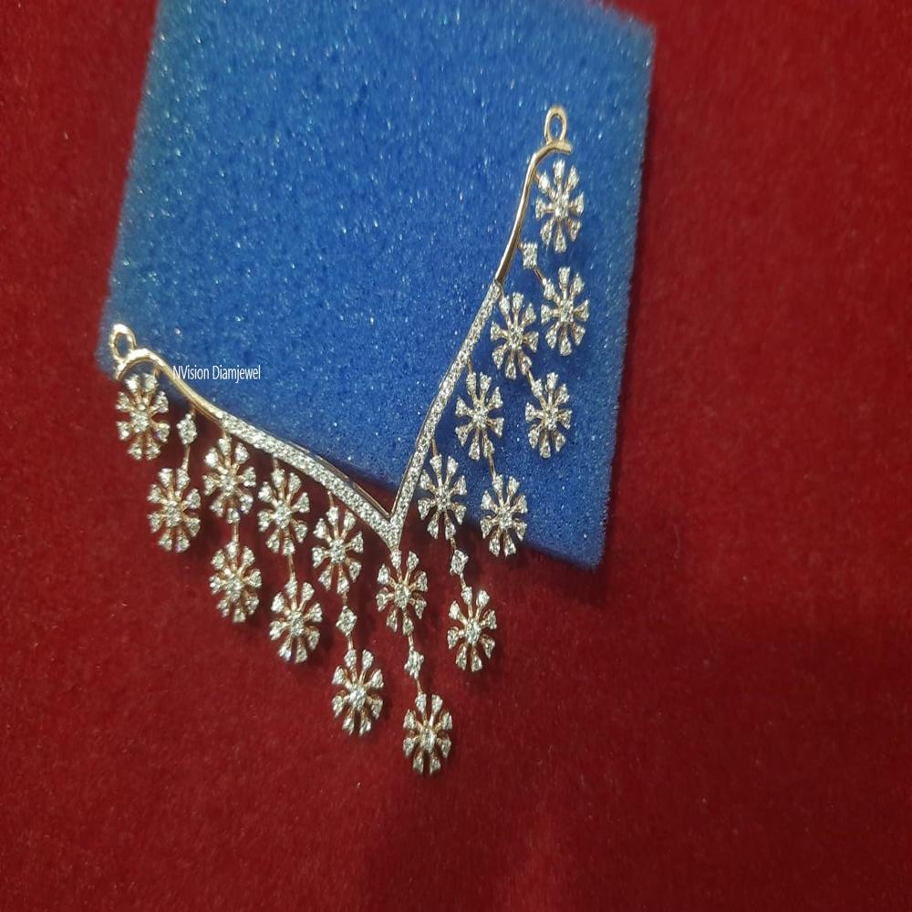 Moonlight Floral Natural Diamond Mangalsutra Pendant