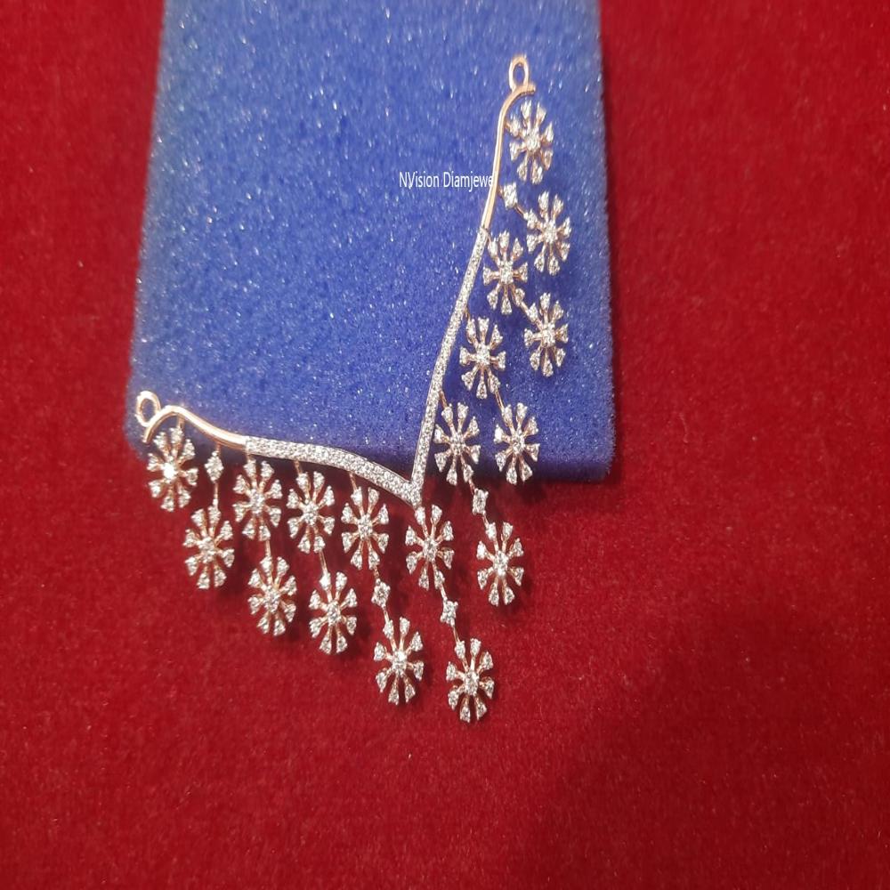 Moonlight Floral Natural Diamond Mangalsutra Pendant