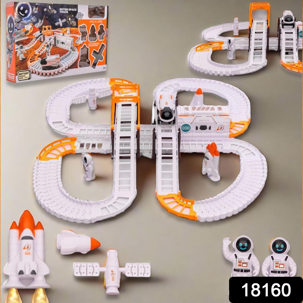Outer Space Race Track Set For Kids Toys (1 Set) - Weight: 1656 Grams (G)